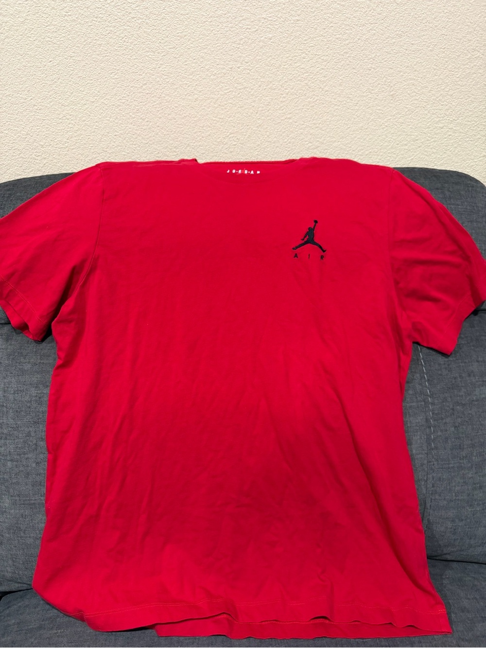 Jordan Red Short-Sleeve Logo T-Shirt